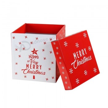 卸売カスタム工場価格折りたたみ式フェスティバルクリスマス包装段ボールギフトペーパー配送ボックス