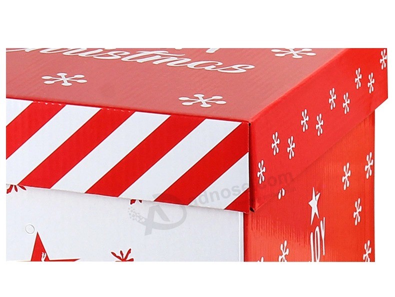 Wholesale Custom Factory Price Foldable Festival Christmas Packaging Corrugated Gift Paper Shipping Box