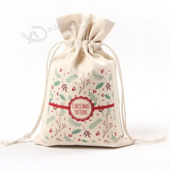 Commercio all'ingrosso Personalizzato Design Festival Regalo di Stagione Cibo di Natale Portatile Riutilizzabile Promozione Sacchetto Imballaggio Doppio Cavo di Trazione