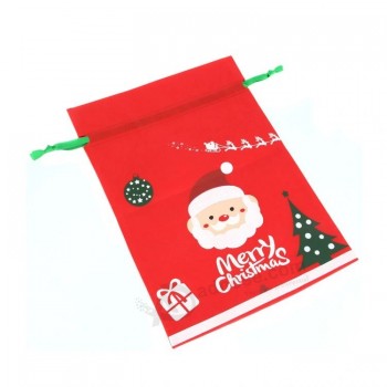 WJ-드로스트링 백 002 부직포 졸라매는 끈 백 크리스마스 졸라매는 끈 선물 백 25X35cm
