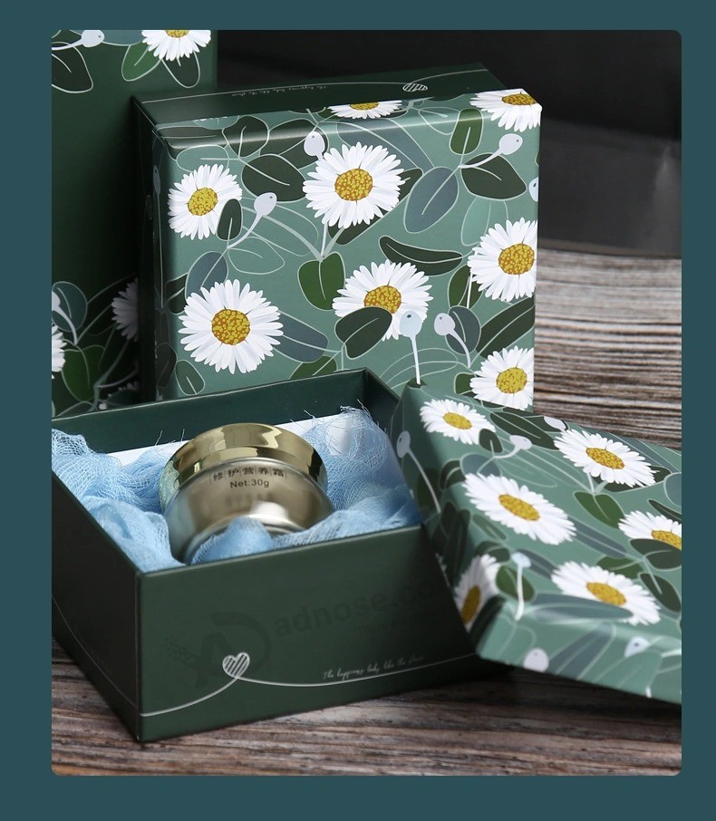 Luxury Daisy Printed Paper Cardboard Gift Packaging Bags & Boxes