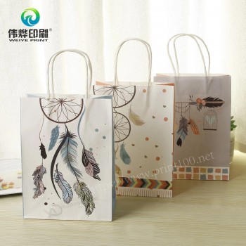 Promotionele winkelen papieren geschenktas voor kledingdrager cadeautas