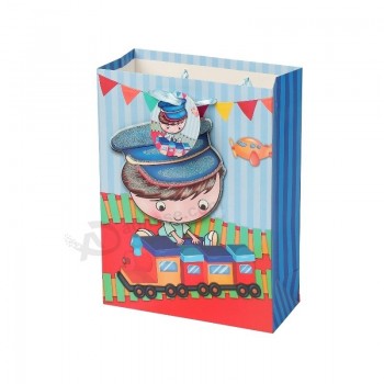 Mode Babykleding Verpakking 3D Tote Eco Vriendschappelijke Hand Winkelen Document Giftzakken