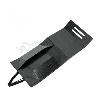 Op maat gemaakte bedrukking linthandvat magnetische sluiting Flat Pack kleding / schoenverpakking papieren kartonnen geschenkdozen