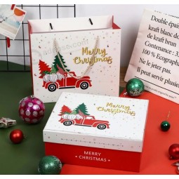 Individueller Druck 2 Stück Geschenkverpackung aus starrem Karton aus recyceltem biologisch abbaubarem Kraftpapier Box