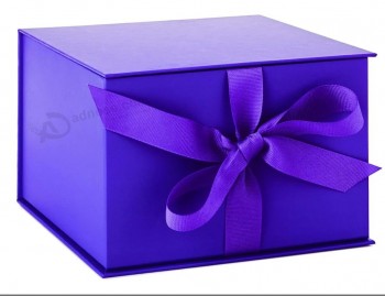 Logo personalizzato stampato di carta di lusso cartone scatole pieghevoli imballaggio confezione regalo magnetica