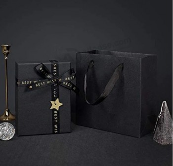 Fabrik benutzerdefinierte schwarze/rosa/blaue Pappe rechteckige Geschenk Geschenk Verpackungspapier Blume/Parfüm/Schmuck Schachtel
