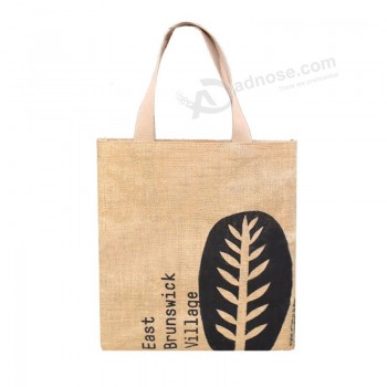 Mercato all'ingrosso Sublimazione Stampa Juta Shopper Bag