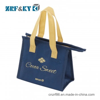 Personalizzato Stampato Non Tessuto Cibo Carry Shopping Bag con Cerniera