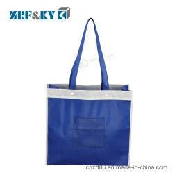 Bolsas de transporte de compras de tela no tejida reciclables promocionales de supermercado personalizadas