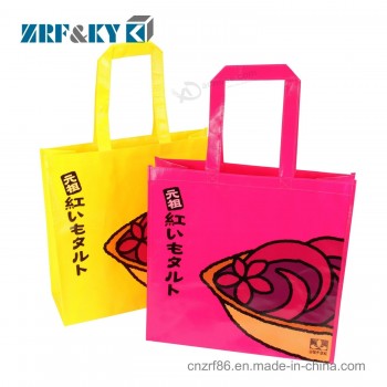 Bolsa de transporte de alimentos de tela no tejida PP de color impreso personalizado