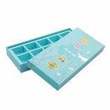 Caja de chocolate de pastel de caramelo personalizada, caja de cartón de perfume cosmético de joyería, caja de papel de embalaje, caja de embalaje de regalo rígida de Navidad