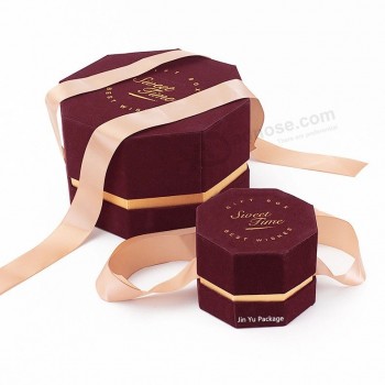 Fabbrica di scatole di scatole per imballaggio cosmetico in cartone ottagonale personalizzato