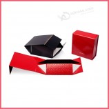 Imballaggio piatto Logo personalizzato Carta di cartone Parrucca Vestiti Abbigliamento Borsa Scarpe Scatola di imballaggio regalo al cioccolato Chiusura magnetica a nastro