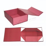Caja de regalo plegable / caja plegable de imán de color con logotipo estampado en caliente / caja de papel / caja de embalaje de papel