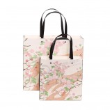 Bolsa de regalo de papel decorativo de impresión hecha a mano de colores / bolsa de papel / bolsa de compras de papel