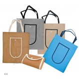 D-Cut pieghevole sacchetto non tessuto per lo shopping e la promozione