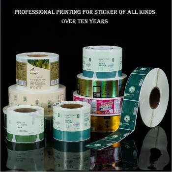 Drukrol Insecticide Water Drank Drank Drug Verpakking Pot Bier Wijn Transparante Sticker / Clear PVC PE Vinyl Plastic Film