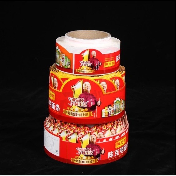 Customized Various Shapes of Stickers to Shampoo Cosmetic Product Laundry Detergent Disinfectant Food Toys BOPP OPS Security Packaging Adhesive Labels Roll