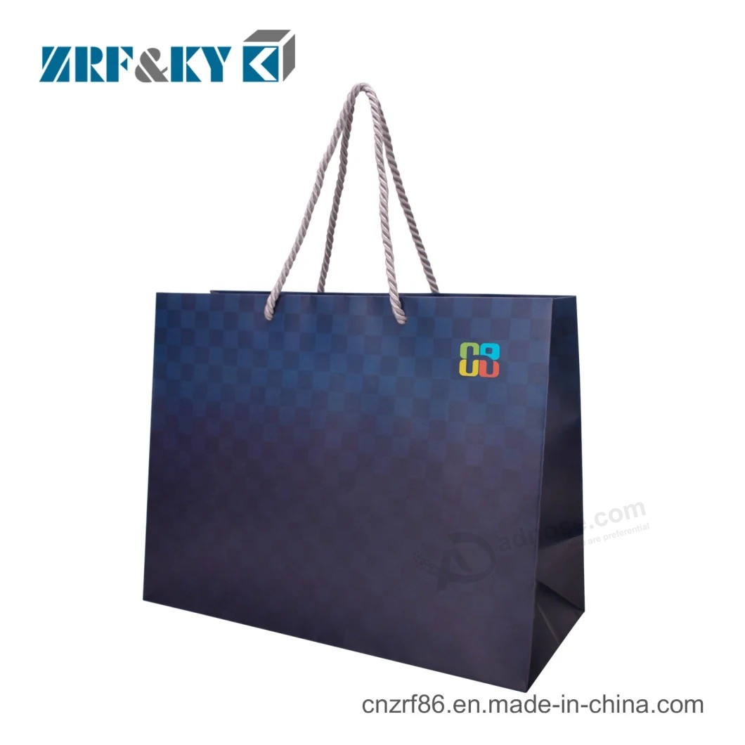 Custom Printed Color Art Coated Paper Shopping Bags with Handle