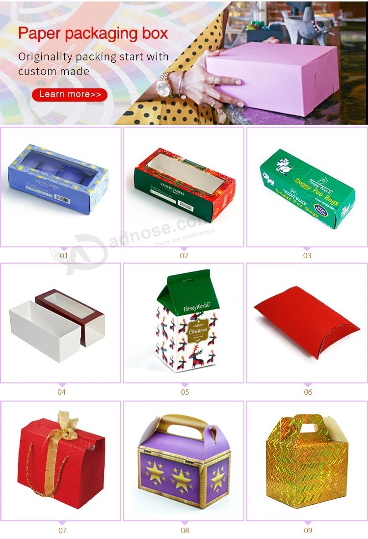 Kraft Paper Favor Bag Cupcake Boxes Pink Wedding Packing Boxes Lilac Gift Box with Handle Kraft Nuts Package Box