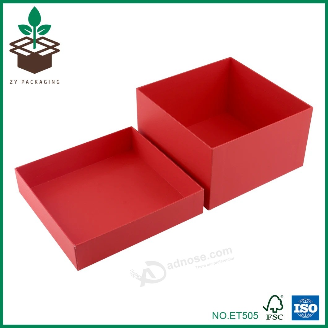 Red Electronic Paper Packaging Box with Lid Annd Base