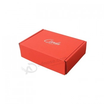 Caja de embalaje de regalo de papel corrugado impreso plegable rectangular
