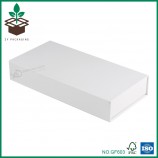 Caja de embalaje de almacenamiento de regalo de papel de pizarra gris blanca con cierre de imanes para regalo