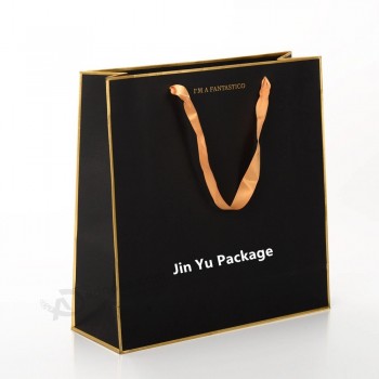 Noir mat Excellent Cadeau délicat Carton Papier Sac à provisions