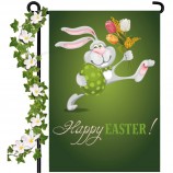 Home Decor Easter Garden Flag Double Sided Easter Bunny House Flag 12 X 18 Inches Burlap Easter Outdoor Yard Flag