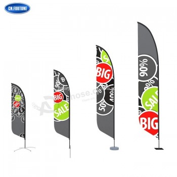 Banderas de plumas de mochila publicitaria personalizada de varias formas