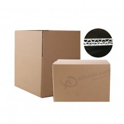 Abundant Stock Recycled Flat Kraft Corrugated Cardboard Printing Carton for Clothes Shoes Moving Packaging Shipping