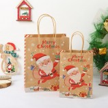 Bottiglia di vino Kraft di Natale Articoli per la casa Regalo Sacchetto di carta con logo personalizzato
