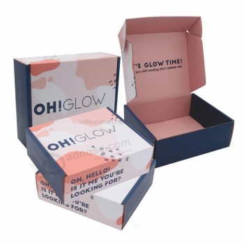 Venta al por mayor Color Impresión personalizada Lujo Plegable Corrugado Corrugado Kraft Papel Embalaje de regalo / Ropa / Regalo cosmético / Caja de cartón de juguete