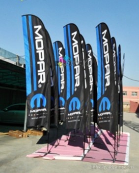 Stampa personalizzata Display pubblicitario all'aperto foglia/fiocco/lacrima/Vetical/piuma/Swooper/spiaggia Sport evento palo Bandiera volante
