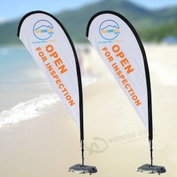 flagge großhandel polyester gewebe benutzerdefinierte flagge druck tropfenförmiges banner fliegende flagge benutzerdefinierte flagge