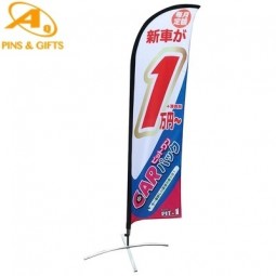 Good Quality Car Windows Banderas Hanging Fabric Promotional Items Advertising Feather Printing Craft Tigray Pole Flag