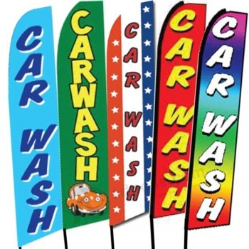 Bandiere di piume su un lato e bifacciale Swooper Flag Beach Flags Car Wash Flag