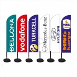 benutzerdefinierte Werbung Teardrop Autohalterung Saugnapf Flagge