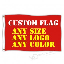 China factories wholesale 3x5ft double sided printed flag outdoor 3x5 custom flag