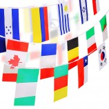 Groothandel alle landen string vlag, bar decor naties gekleurde string vlaggen world cup vlaggen