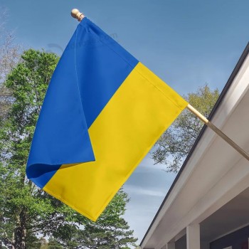 Klaar om te verzenden Oekraïne Vlag Alle verschillende landen Professionele vlag Fabriek Mooie stof Duurzame polyester Oekraïne vlag