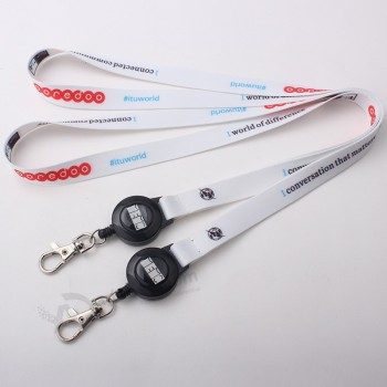 Cordón personalizado personalizado con soporte para tarjeta de identificación para billetera Cordón para tarjeta de identificación con carrete de insignia Tarjeta de presentación a