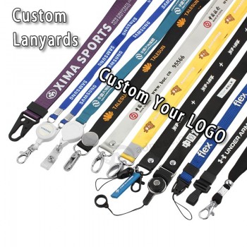 Cordini ID con collo in poliestere a sublimazione con stampa personalizzata con logo personalizzato