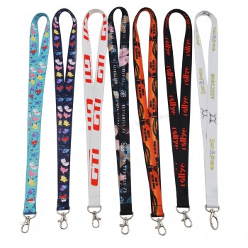 Materiale in poliestere a buon mercato doppia clip personalizzato doppio tessuto cordini senza ordine minimo