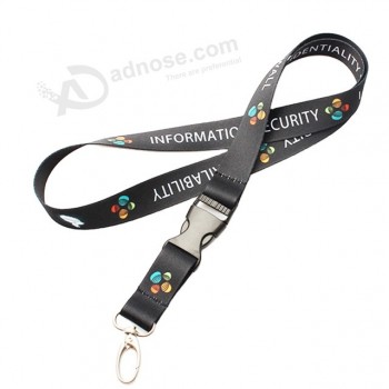Groothandel vrij op maat gemaakte logo sublimatie tentoonstelling evenement kaart polyester nek lanyards
