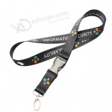 Vente en gros librement personnalisé logo sublimation exposition événement carte polyester cou lanières