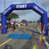 Double Round Event Arches Advertising Promotional Archway Circular Air Inflatable Arch