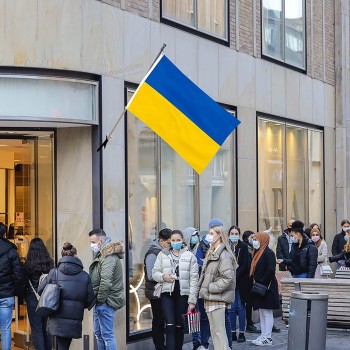 Oekraïne Vlag Outdoor Indoor Decor Oekraïense Nationale Vlaggen Polyester met Messing Doorvoertules Oekraïne Vlag 3x5 Ft/2X3 Ft/4x6ft