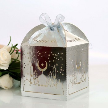 Nicro Party Ribbon Decorative Muslim Eid Mubarak Ramadan Chocolate Candy Gift Box